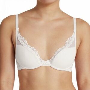 Pepper 34a White Lace Trim Bra
